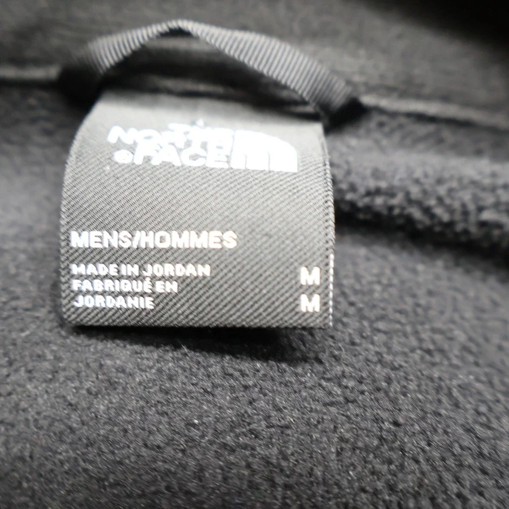 North Face Jacket Mens Medium Black Fleece Canyonlands Full Zip Outdoor Hiking